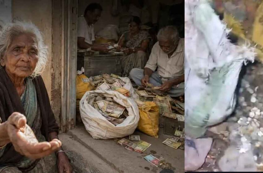  പള്ളിക്ക് മുന്നിൽ ഭിക്ഷ യാചിച്ചിരുന്ന വയോധിക മരിച്ചു; വീട്ടിൽ ചാക്കുകളിലായി കണ്ടെത്തിയത് 30 ലക്ഷം! അമ്പരപ്പോടെ നാട് | Mandya mosque beggar savings shocker