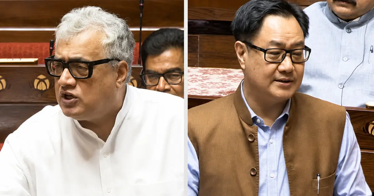 'മാഗി ഉണ്ടാക്കുന്നതുപോലെയാണ് കേന്ദ്രം പാർലമെന്റിൽ ബില്ലുകൾ പാസാക്കുന്നതെന്ന് ഡെറിക് ഒബ്രിയൻ; ചർച്ച കുറയാൻകാരണം പ്രതിപക്ഷ ബഹളമെന്ന് റിജിജു