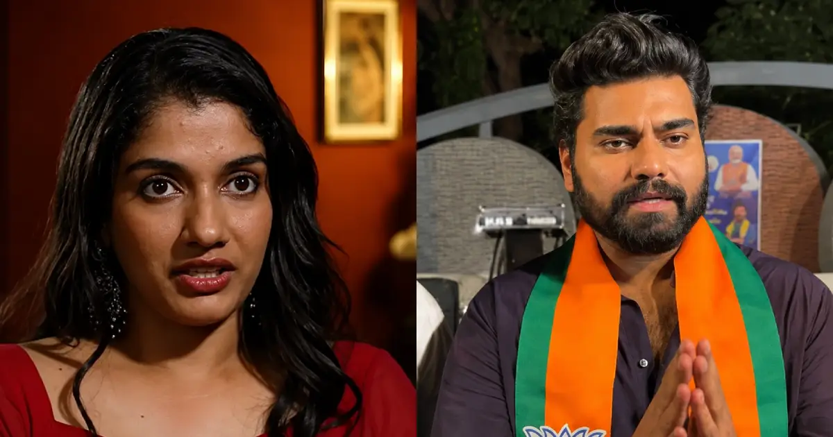  ‘ബിജെപിയിലെത്തിയത് സാമ്പത്തിക ലാഭം മാത്രം ലക്ഷ്യമിട്ട്, ആളുകളുടെ കയ്യിൽ നിന്ന് മേടിച്ച പൈസ തിരിച്ചു കൊടുക്ക്, എന്നിട്ട് സംസാരിക്ക്’; റോബിനെതിരെ വേദ ലക്ഷ്മി