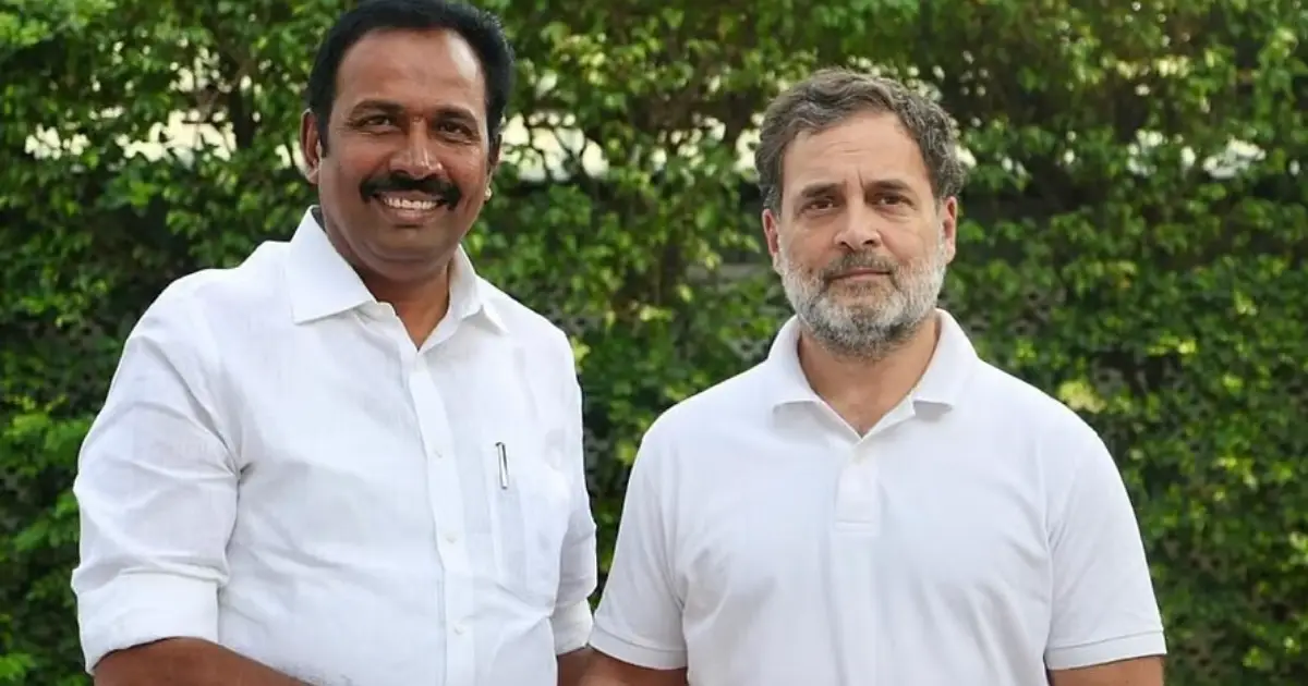  ‘രാഹുൽ ഗാന്ധിയെ പ്രധാനമന്ത്രി സ്ഥാനാർത്ഥിയായി അംഗീകരിച്ചില്ലെങ്കിൽ ടിവികെ മന്ത്രിസഭയിൽ നിന്ന് കോൺഗ്രസ് മന്ത്രിമാർ രാജിവെക്കും’; വിജയ് സർക്കാരിന് മുന്നറിയിപ്പുമായി തമിഴ്‌നാട് മന്ത്രി എസ്.രാജേഷ് കുമാർ