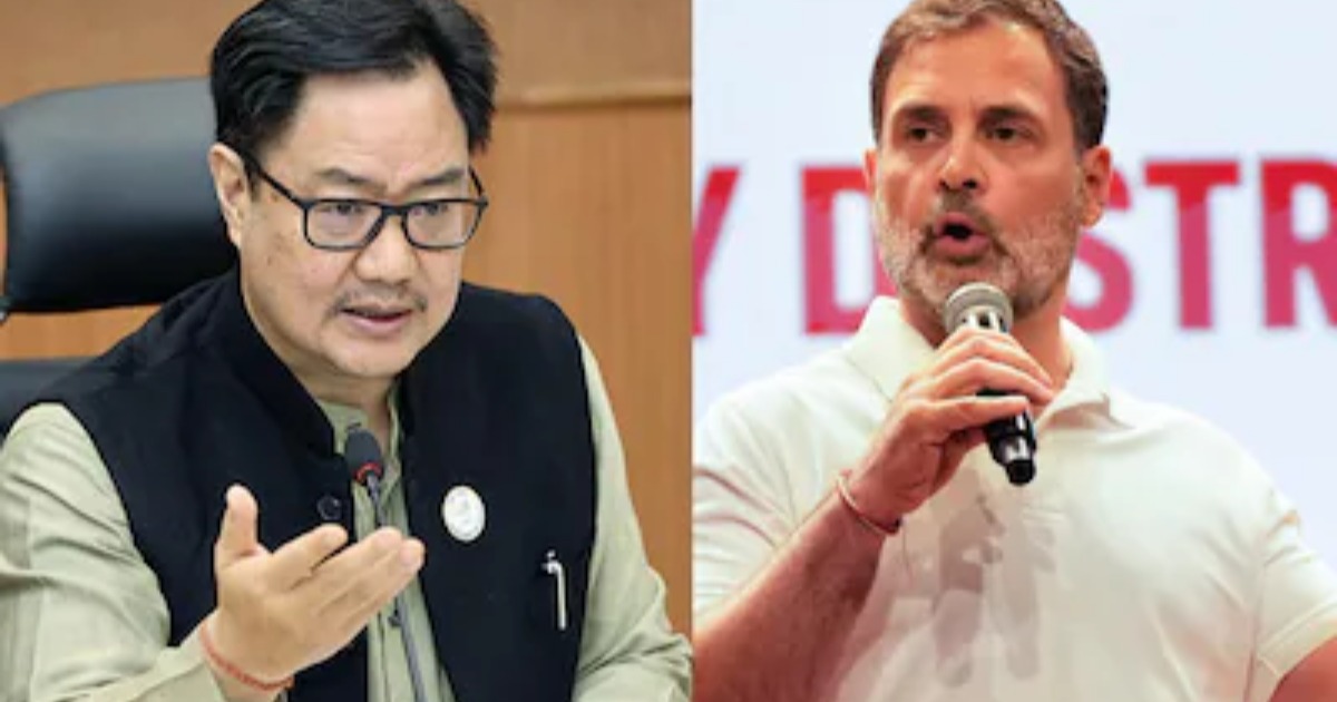 'വിദ്യാർത്ഥികളുടെ കണ്ണ് നഷ്ടപ്പെടുത്തിയ പൊലീസിനെയോ പ്രശംസിക്കേണ്ടത്?'; റിജിജുവിന്റെ പരാമർശത്തിനെതിരെ രാഹുൽ ഗാന്ധി