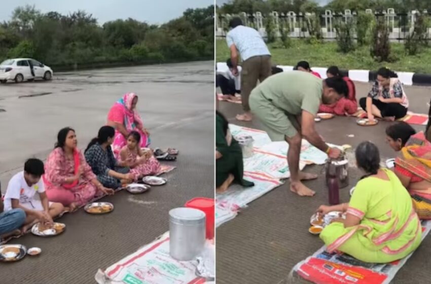  എക്‌സ്‌പ്രസ് വേ പിക്‌നിക് സ്പോട്ടാക്കി കുടുംബം; നടുറോഡിലിരുന്ന് ഭക്ഷണം കഴിക്കുന്ന ദൃശ്യങ്ങൾ സമൂഹമാധ്യമങ്ങളിൽ വൈറൽ