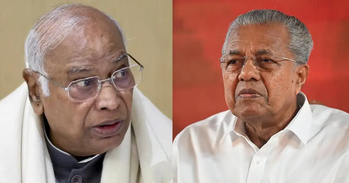 എസ്എഫ്ഐ പ്രവർത്തകർക്കെതിരായ അതിക്രമം; യുഡിഎഫ് സർക്കാരിന്റെ സംഘപരിവാർ പ്രീണനം അവസാനിപ്പിക്കാൻ ഇടപെടണമെന്ന് ആവശ്യപ്പെട്ട് ഖാർഗെയ്ക്ക് കത്തയച്ച് പിണറായി വിജയൻ