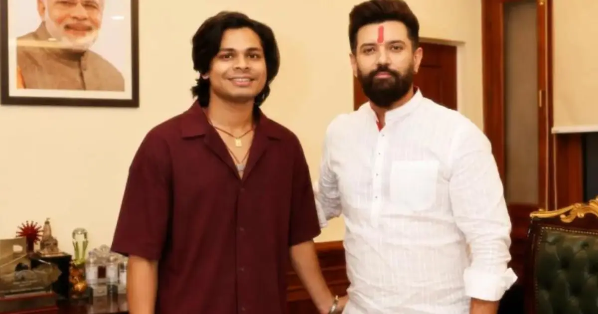  ‘പേര് ദുരുപയോഗം ചെയ്തു’; ഇൻഫ്ലുവൻസർ ഭരദ്വാജിനെതിരെ പരാതിയുമായി കേന്ദ്രമന്ത്രി ചിരാഗ് പാസ്വാൻ