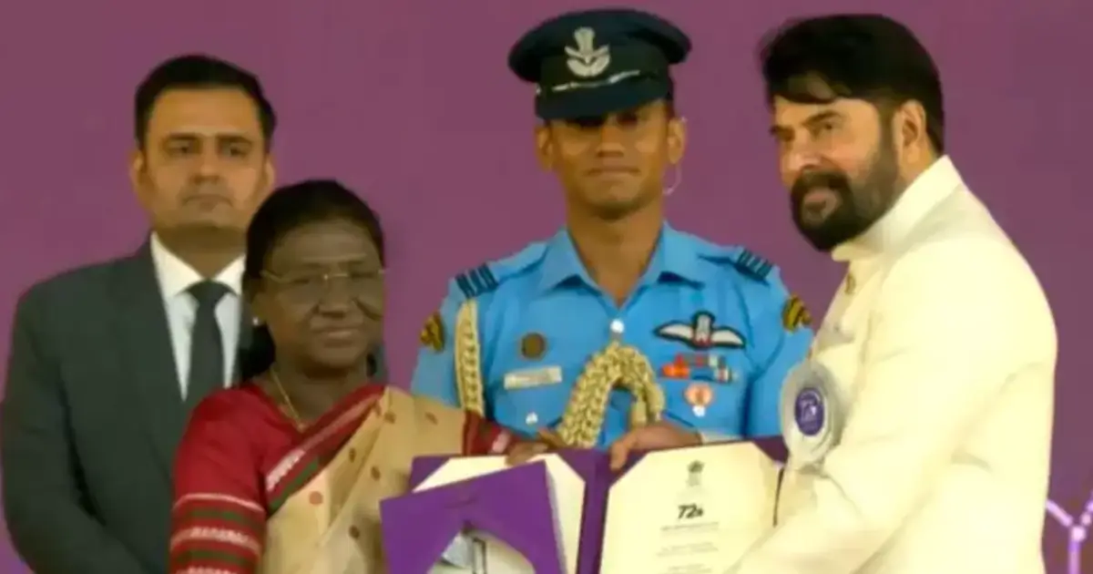 'സ്വന്തമായി മാജിക്കൊന്നും ചെയ്യാറില്ല, എങ്കിലും എന്തോ ഒന്ന് എന്റെ വഴിയേ വരുന്നു'; മികച്ച നടനുള്ള ദേശീയ ചലച്ചിത്ര പുരസ്കാരം ഏറ്റുവാങ്ങി മമ്മൂട്ടി