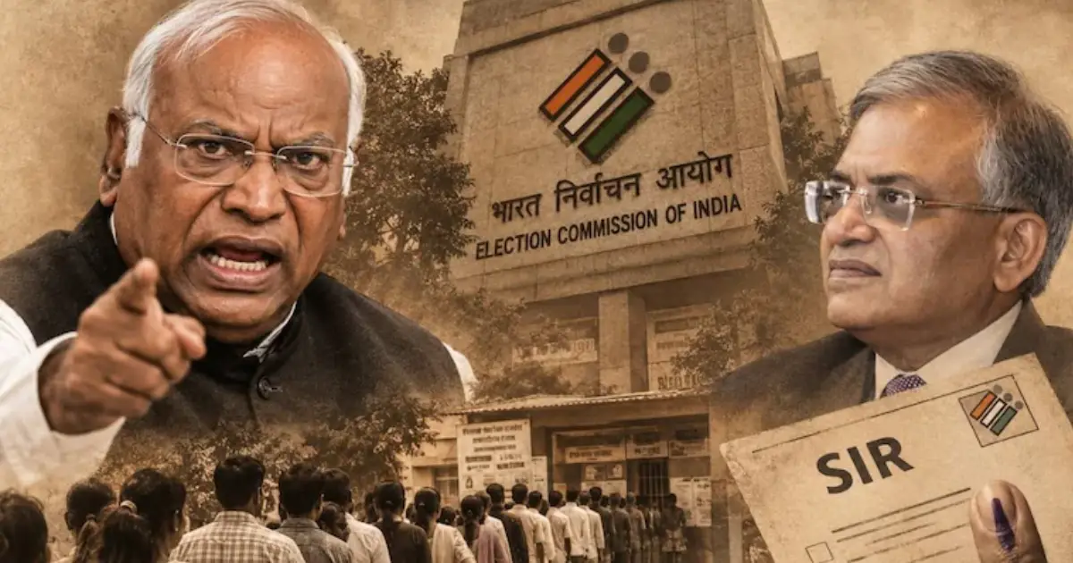 'ഗ്യാനേഷ് കുമാർ ബിജെപിയുടെ കയ്യിലെ പാവ, പദവിയിൽ തുടരാൻ അർഹതയില്ല, ഉടൻ നീക്കണം': മല്ലികാർജുൻ ഖാർഗെ