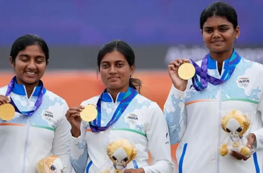  ചൈനയെ വീഴ്ത്തി ഇന്ത്യന്‍ പെൺപട; അമ്പെയ്ത്തിൽ സ്വർണം