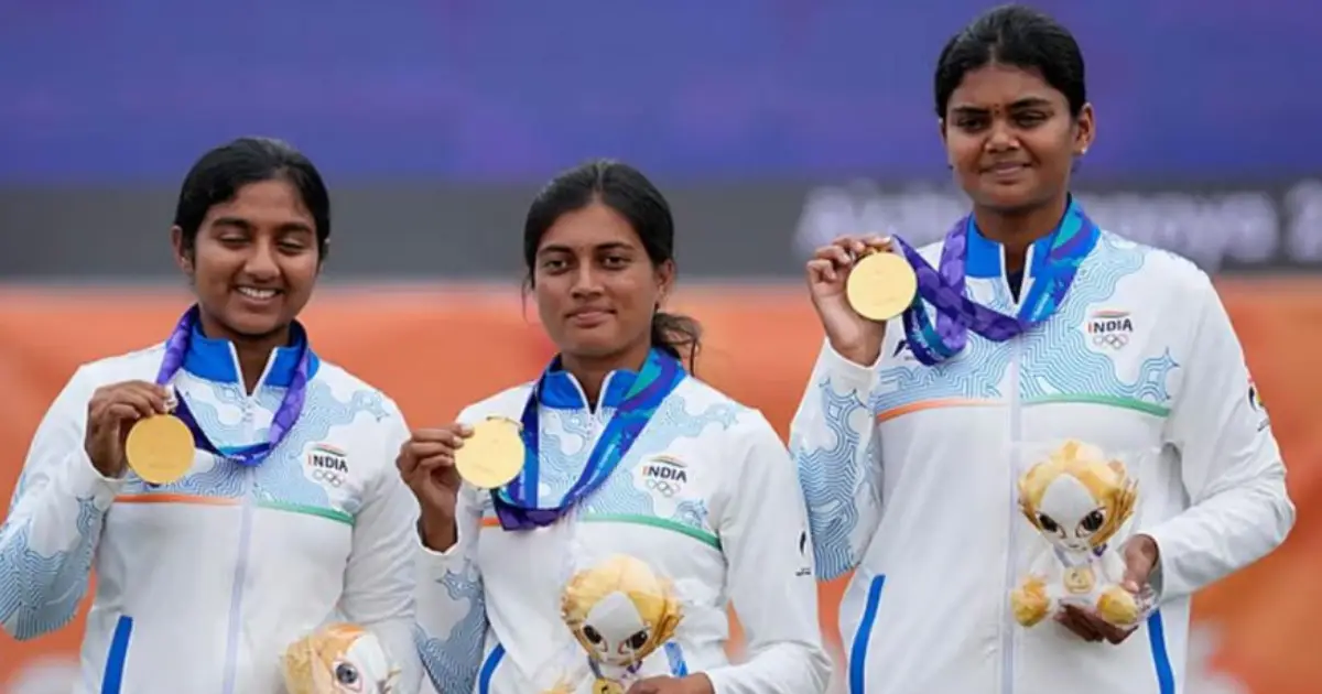 ചൈനയെ വീഴ്ത്തി ഇന്ത്യന്‍ പെൺപട; അമ്പെയ്ത്തിൽ സ്വർണം