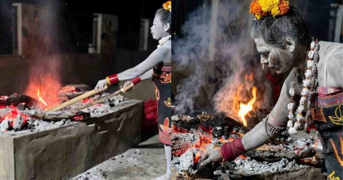 കത്തുന്ന ചിതയിൽ നിന്ന് മൃതദേഹ ഭാഗം എടുത്ത് തിന്നു: സ്വയം പ്രഖ്യാപിത അഘോരി വനിത അറസ്റ്റിൽ