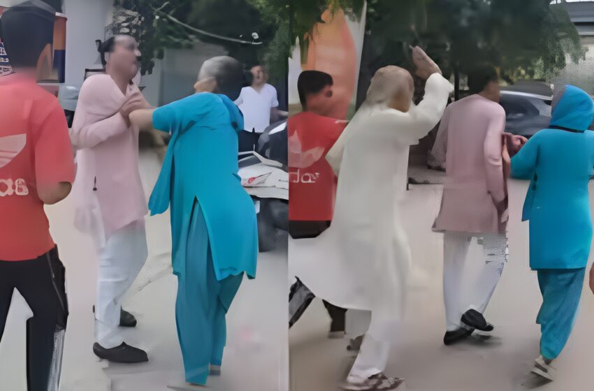  കോളറിന് പിടിച്ച് വലിച്ച് സ്റ്റേഷനിലേക്ക്; ഡ്രൈനേജ് തർക്കത്തിൽ യുപിയിൽ ബിജെപി കൗൺസിലറെ നടുറോഡിൽ ഓടിച്ചിട്ട് തല്ലി നാട്ടുകാർ