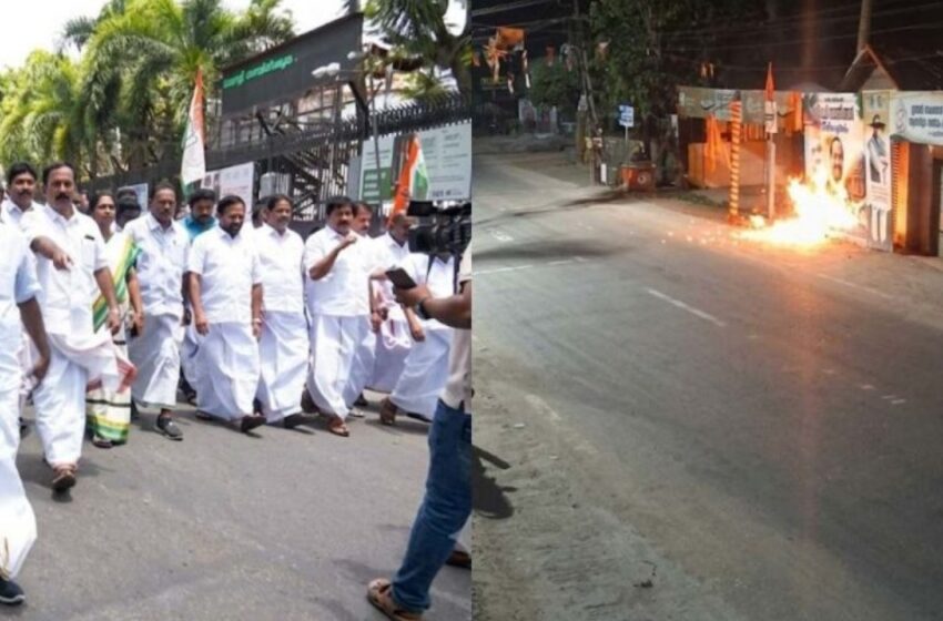  തലസ്ഥാനത്ത് കോൺഗ്രസ് ഓഫീസുകൾക്ക് നേരെ ആക്രമണം: പിന്നിൽ ബിജെപിയെന്ന് കെപിസിസി പ്രസിഡന്റ്
