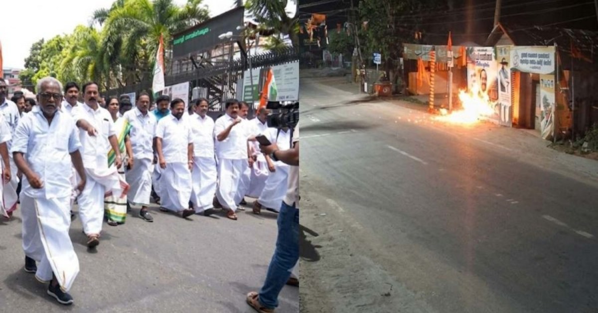 തലസ്ഥാനത്ത് കോൺഗ്രസ് ഓഫീസുകൾക്ക് നേരെ ആക്രമണം: പിന്നിൽ ബിജെപിയെന്ന് കെപിസിസി പ്രസിഡന്റ്