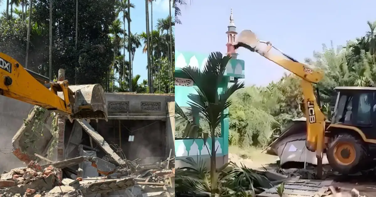  അസമിൽ കുടിയൊഴിപ്പിക്കൽ തുടരുന്നു: രണ്ട് ദിവസത്തിനിടെ പുറത്താക്കപ്പെട്ടത് 1100-ലധികം മുസ്‌ലിം കുടുംബങ്ങൾ; 10ഓളം പള്ളികൾ തകർത്തു