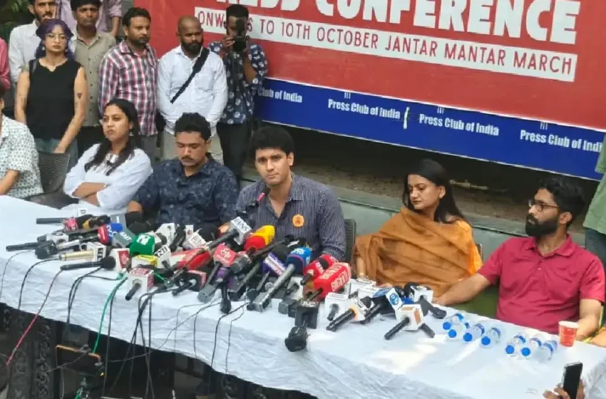  ‘ബാഗുകൾ പാക്ക് ചെയ്തോളൂ, ഇതൊരു നീണ്ട പോരാട്ടമായിരിക്കും’; ജന്തർമന്തറിലെ പ്രതിഷേധത്തിന് മുന്നോടിയായി ഡൽഹി പോലീസിന് നോട്ടീസ് നൽകി സിജെപി