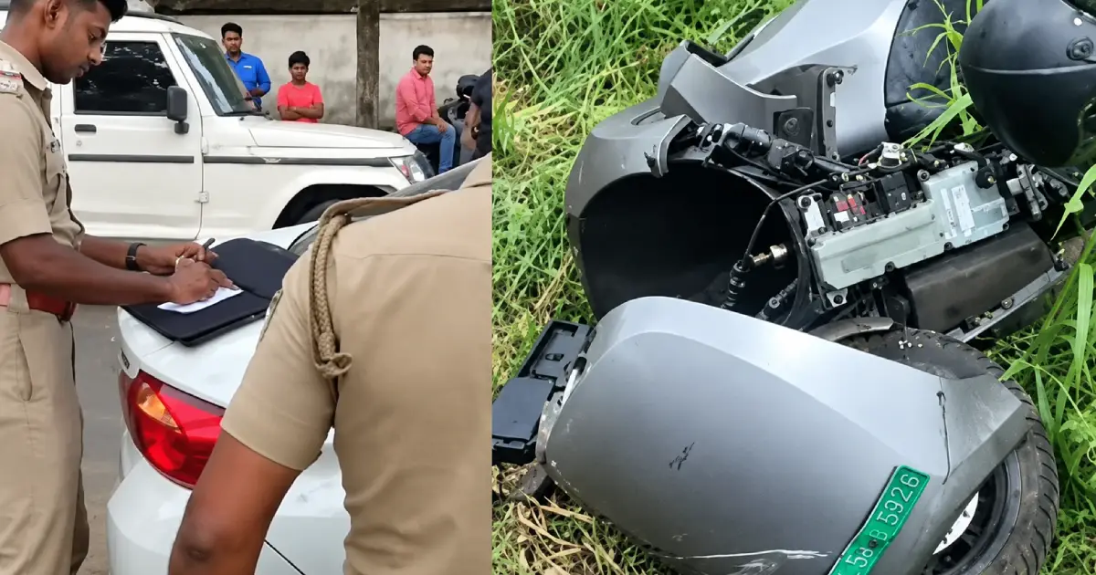 അപകടത്തിൽപ്പെട്ട കാറിൽ നിന്ന് എംഡിഎംഎ പിടികൂടി; പരിക്കേറ്റയാളുമായി പോയ ആംബുലൻസിൽ കയറി ഡ്രൈവർ മുങ്ങി