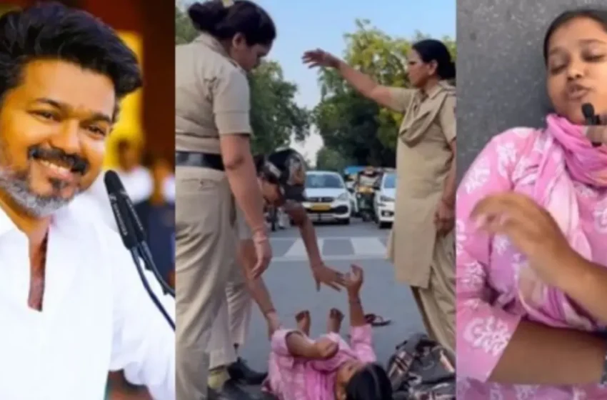  ‘വിജയിയെ കാണണം, കെട്ടിപ്പിടക്കണം’; ഡൽഹിയിൽ ജന്തർ മന്തറിന് സമീപം യുവതിയുടെ വിചിത്ര പ്രതിഷേധം