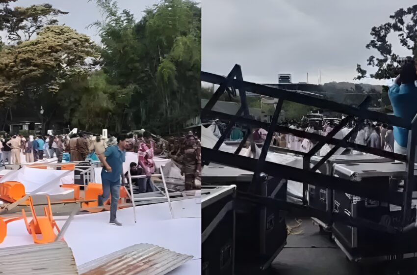  തേക്കടിയിൽ മന്ത്രി ഉദ്ഘാടനം ചെയ്‌തുപോയ വന്യജീവി വാരാഘോഷ വേദി തകർന്നുവീണു; മൂന്ന് പോലീസുകാർക്ക് പരിക്ക് 