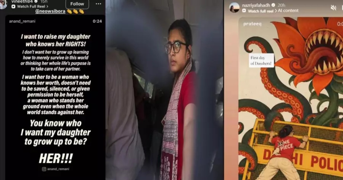 'എന്റെ മകള്‍ അവളെപ്പോലെയാവണം'; നേഹ ബോറയ്ക്കും ഡല്‍ഹി സമരത്തിനും പിന്തുണയുമായി വിനീത് ശ്രീനിവാസനും നസ്രിയയും