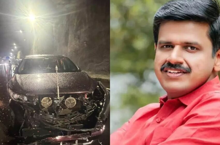  സന്ദീപ് വാര്യർ സഞ്ചരിച്ച വാഹനം അപകടത്തിൽപ്പെട്ടു