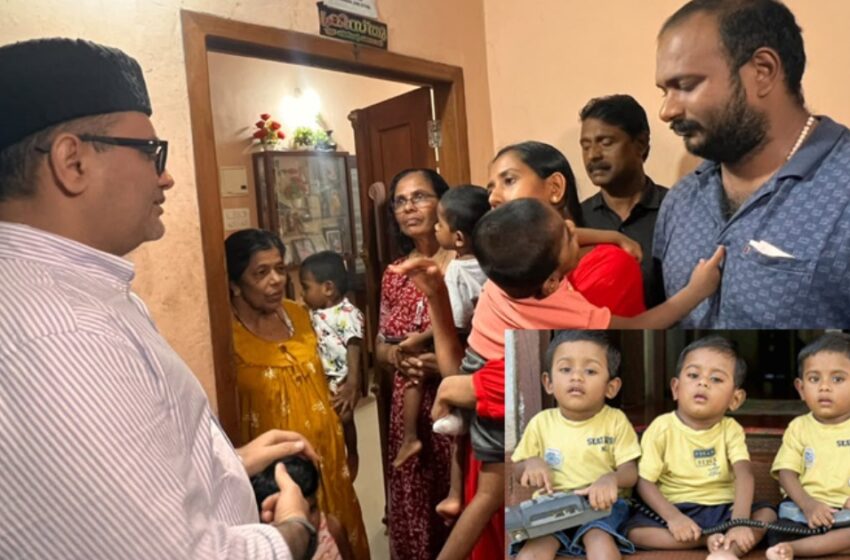  ‘മൂന്നു കുഞ്ഞുങ്ങളെയും കേരളം ഏറ്റെടുക്കും, കൈവിടില്ല’; എസ്എംഎ ബാധിച്ച കുരുന്നുകളെ സന്ദർശിച്ച് മുനവ്വറലി ശിഹാബ് തങ്ങൾ