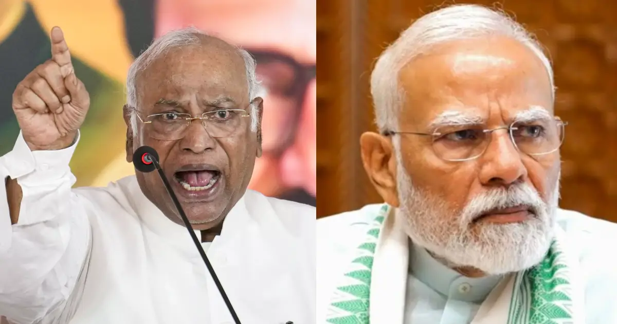  മോദി എവിടെയും പോകില്ലെന്ന് സദസ്സിലൊരാൾ; ‘മോദിയുടെ തന്തക്ക് വരെ പോകേണ്ടിവരും’, പ്രധാനമന്ത്രിക്കെതിരെ ഖാർഗെയുടെ വിവാദ പരാമർശം; രൂക്ഷമായി തിരിച്ചടിച്ച് ബിജെപി